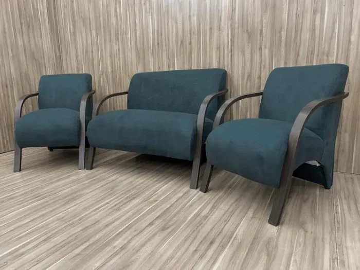 Conjunto Poltronas Braço Madeira  México (alp) - Imagem 14