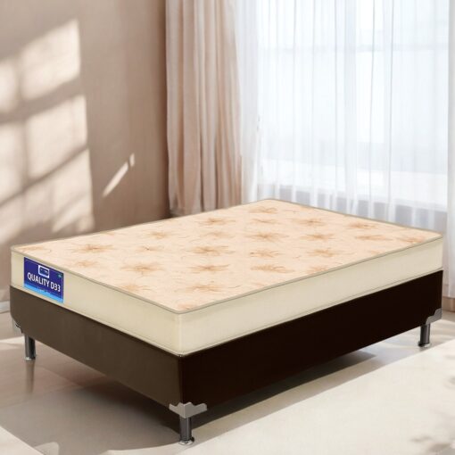 Colchão Solteiro Quality D33 14 cm 0,88 m + Base Box Simples Corino  – ORTHOPRIME + BIOSTAR (tt)