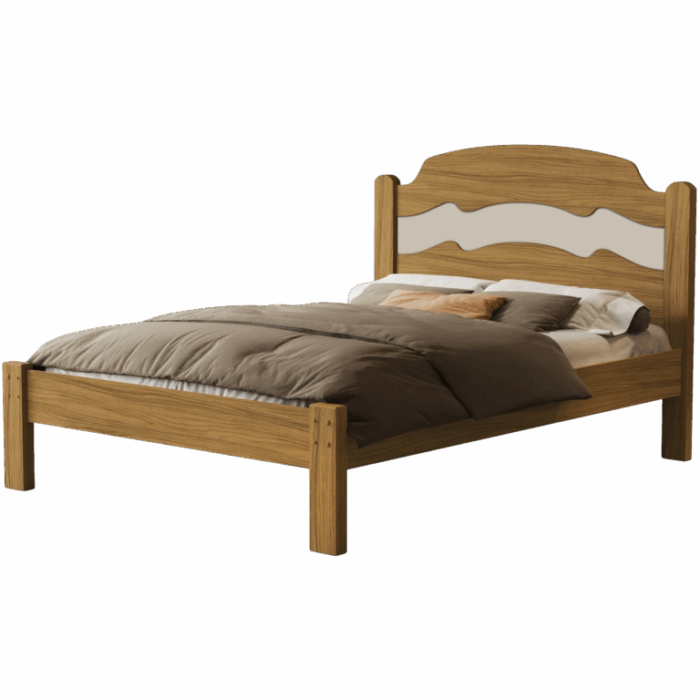 .Cama Casal/Viúva Íris Nature/Off White/Nature – MADEC/VJ MÓVEIS (tt). - Imagem 6