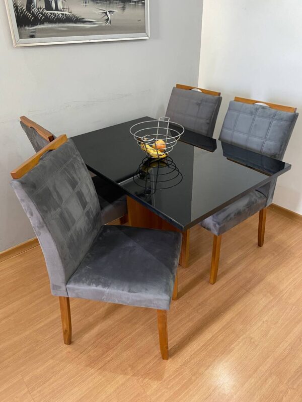 .Mesa Los Angeles 90×90 com 4 Cadeiras – MINASPLAC + WM DECOR – (Total-prem).