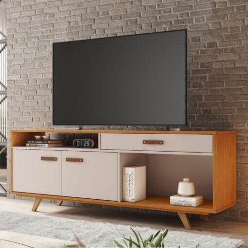 Rack até 65″ Ímpar Cinamono/Off White – JCM MOVELARIA (tt)