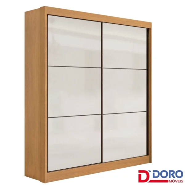 Roupeiro Santorini Cinamomo/Off 2 Portas Larg. 1.85m 100% MDF - D Doro (rf)