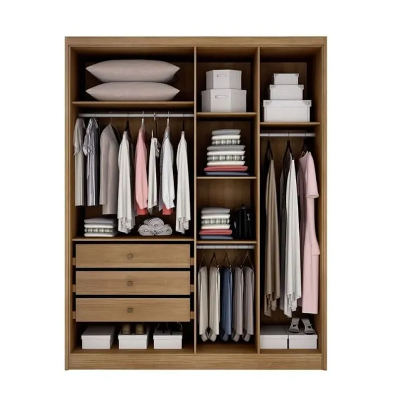 Guarda-roupa Moderni Plus 100% MDF 4 Portas 3 Gavetas Larg. 1.645m (rn) - Imagem 4