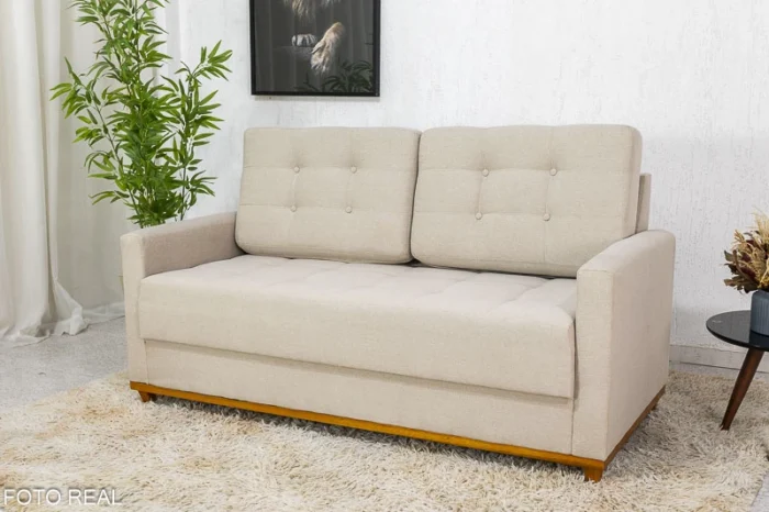 Sofá 3 lugares Living Áustria Veludo Larg. 1.70m (rf) - Imagem 2