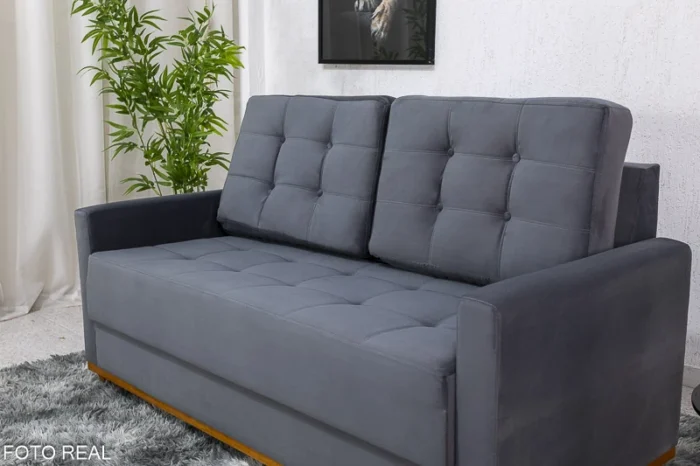 Sofá 3 lugares Living Áustria Veludo Larg. 1.70m (rf) - Imagem 5