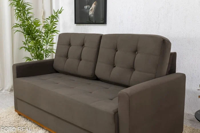 Sofá 3 lugares Living Áustria Veludo Larg. 1.70m (rf) - Imagem 7