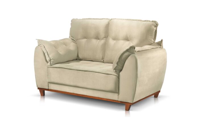 SOFA 2 LUG SF.4420 ESPANHA 147CM LINHO CINZA/566 – JC ESTOF (rn) - Imagem 2