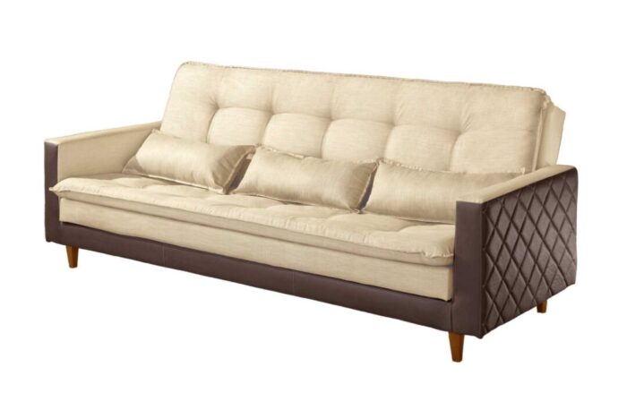 SOFA CAMA SF.5820 VIENA LINHO BEGE 306B/KOR MAR/2239 – LUXUR (rn) - Imagem 3