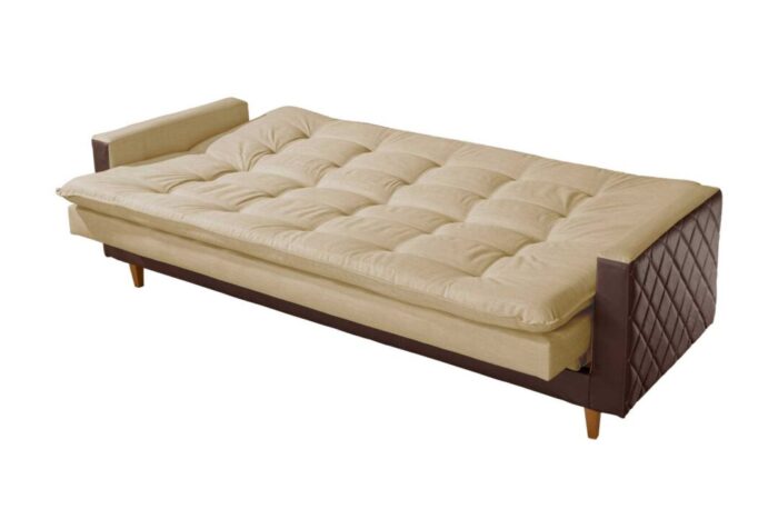 SOFA CAMA SF.5820 VIENA LINHO BEGE 306B/KOR MAR/2239 – LUXUR (rn) - Imagem 4