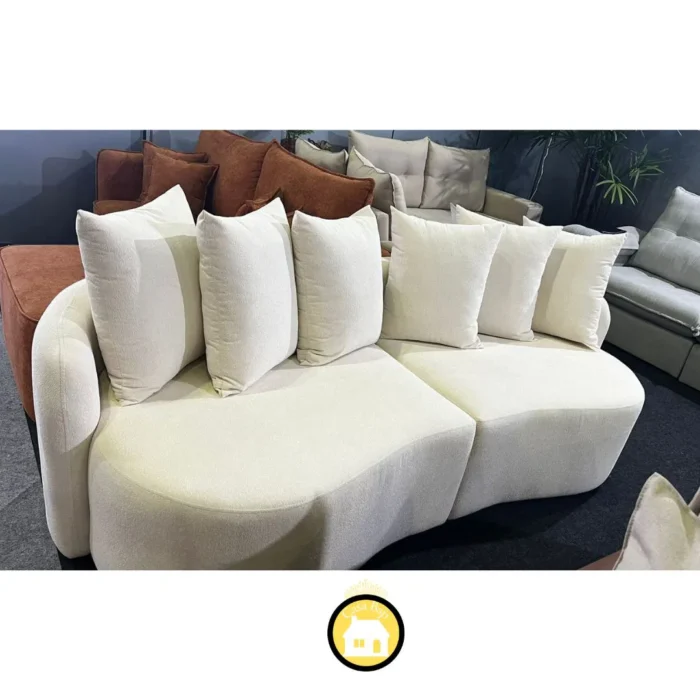 SOFA LIVING ORGANICO MERLIM – BOUCLE MARFIM/621 – JC ESTOFAD (rn) - Imagem 4