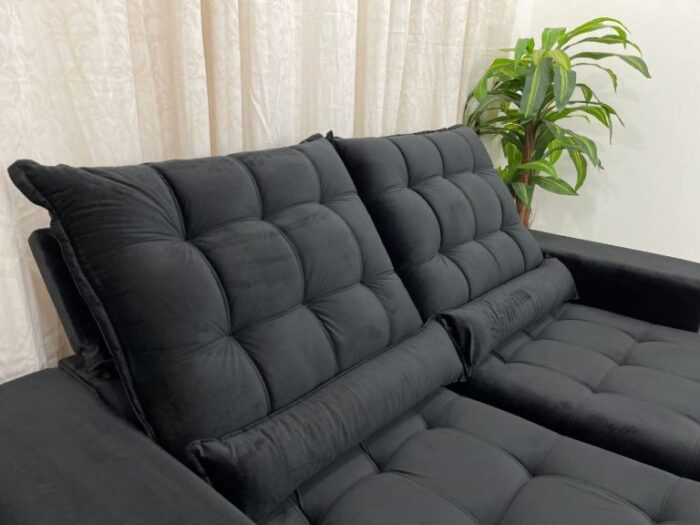 Sofá Retrátil Reclinável Small 2.00m –  Veludão (ld) - Imagem 2