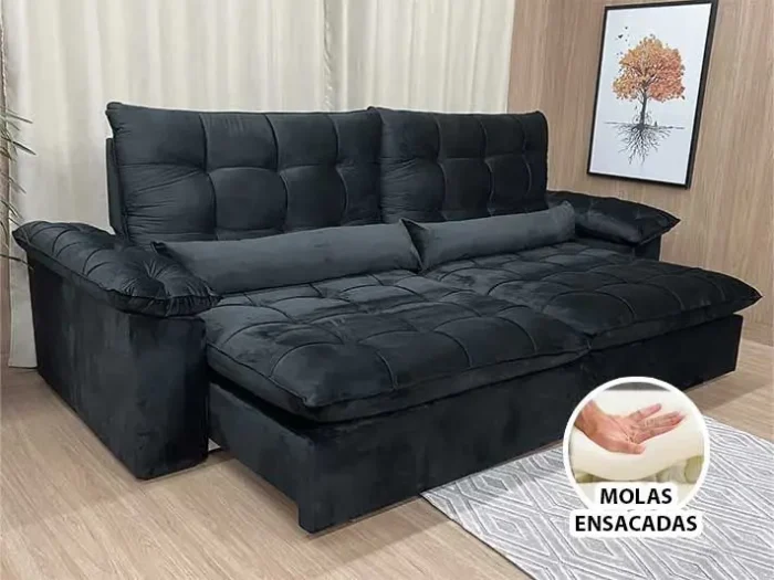 Sofá Retrátil Reclinável 2,90 M  Aurora  (alp)