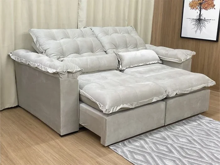 Sofá Retrátil Reclinável 2,90 m  Florença Plus (alp) - Imagem 5