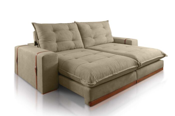 SOFA RETR DINAMARCA 250CM VELUDO  – JC ESTOF (RN) - Imagem 3