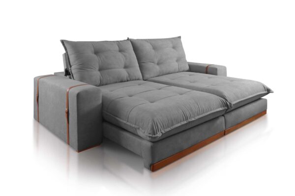 SOFA RETR DINAMARCA 250CM VELUDO  – JC ESTOF (RN)