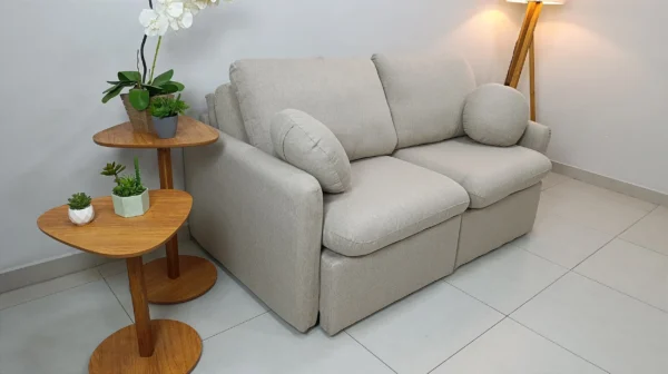 SOFA RETR OSLO S/ CX 220 LINHO BEGE/567 – JC ESTOF (pr)