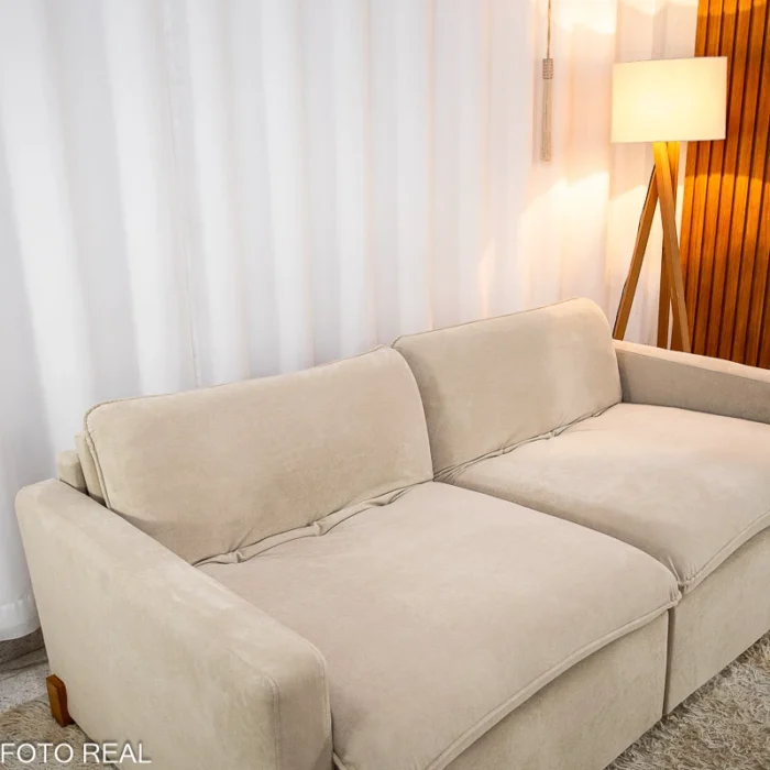 Sofá Retrátil Luma 2.00m Veludo Premium - Sem Caixa (rf) - Imagem 6