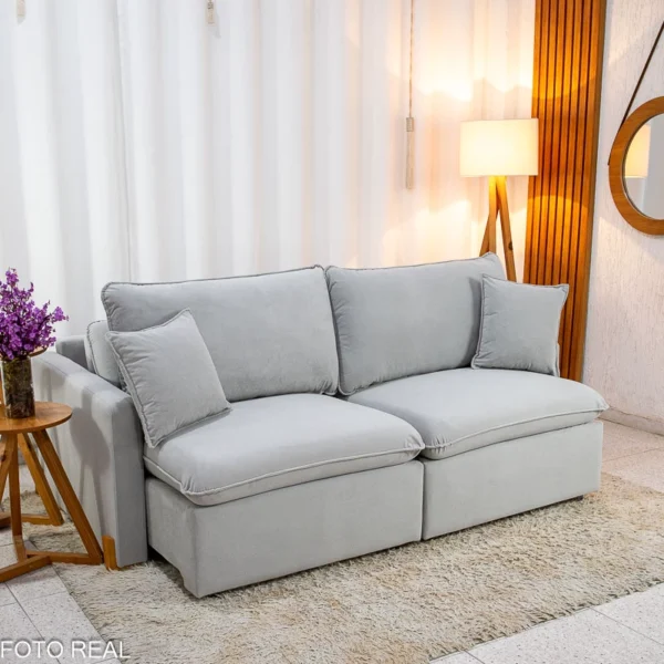 Sofá Retrátil Luma 2.00m Veludo Premium - Sem Caixa (rf)
