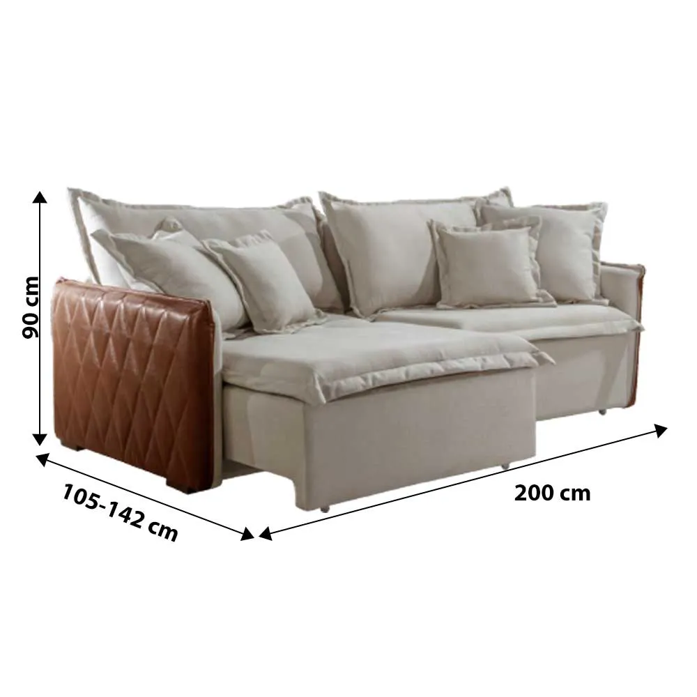 Sofa Blog Retrátil e Reclinável 2,20m Blog – (rn) - Imagem 4