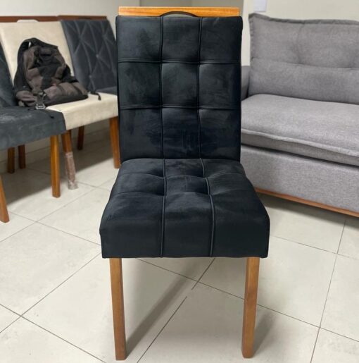 Mesa Amora BA35 160 Canela/Off White com 6 Cadeiras Sophia Veludo – KAPPESBERG + WM DECOR tt - Imagem 11