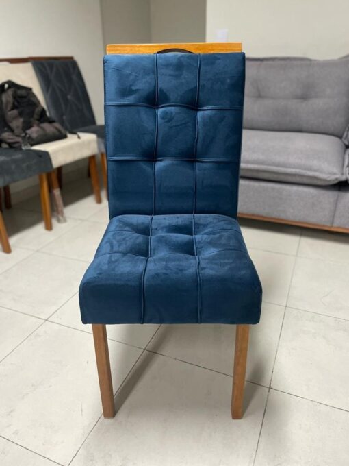 Mesa Nevada 170 (Tampo Smart Plus) Cinamomo/Off White com 6 Cadeiras Sophia Veludo – CEL MÓVEIS + WM DECOR tt - Imagem 3