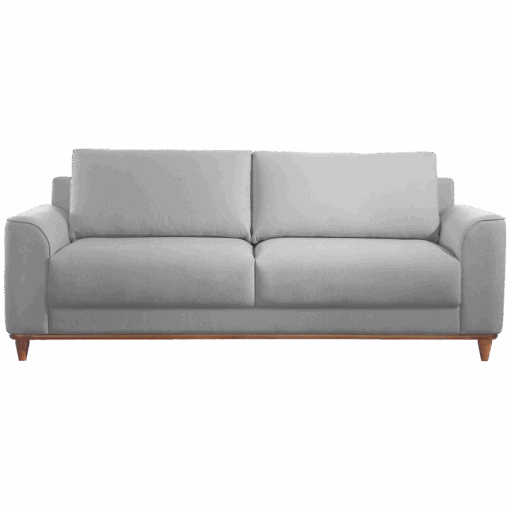 Sofa Living Ref.022 2,20 m Chenile Linho Cinza Firenze – RONDOMOVEIS (tt) - Imagem 3