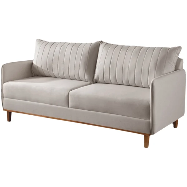 Sofá Living Persa em Linho 3 Lugares com Almofadas Soltas 200cm House Decor (pr)